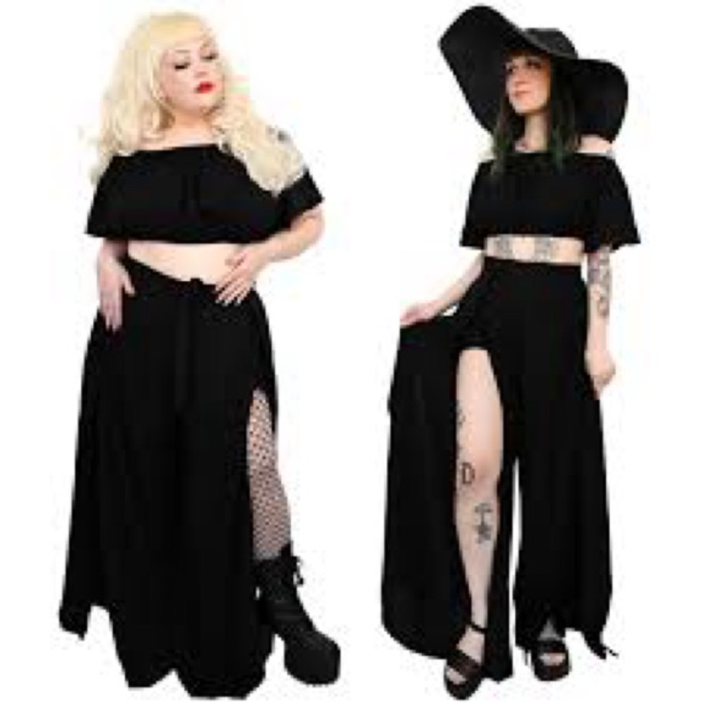 Foxblood Beach goth two piece set
